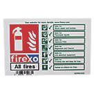 Firexo  Non Photoluminescent All Fires Extinguisher Sign 100mm x 150mm