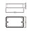 Knightsbridge 2-Gang Polished Chrome Surface Box Spacer 32mm