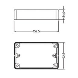 Knightsbridge 2-Gang Polished Chrome Surface Box Spacer 32mm