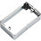 Knightsbridge 2-Gang Polished Chrome Surface Box Spacer 32mm