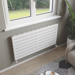 Ximax Oceanus 595mm x 1200mm 3758BTU White Horizontal Designer Radiator