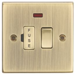 Knightsbridge CS63NAB 13A Switched Fused Spur with LED Antique Brass