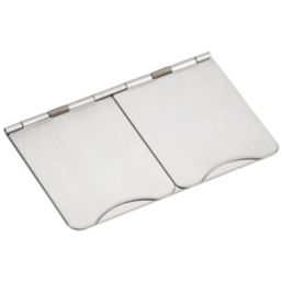 Knightsbridge FPR9UBCW 13A 2-Gang Unswitched Floor Socket Brushed Chrome with White Inserts