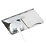 Knightsbridge FPR9UBCW 13A 2-Gang Unswitched Floor Socket Brushed Chrome with White Inserts