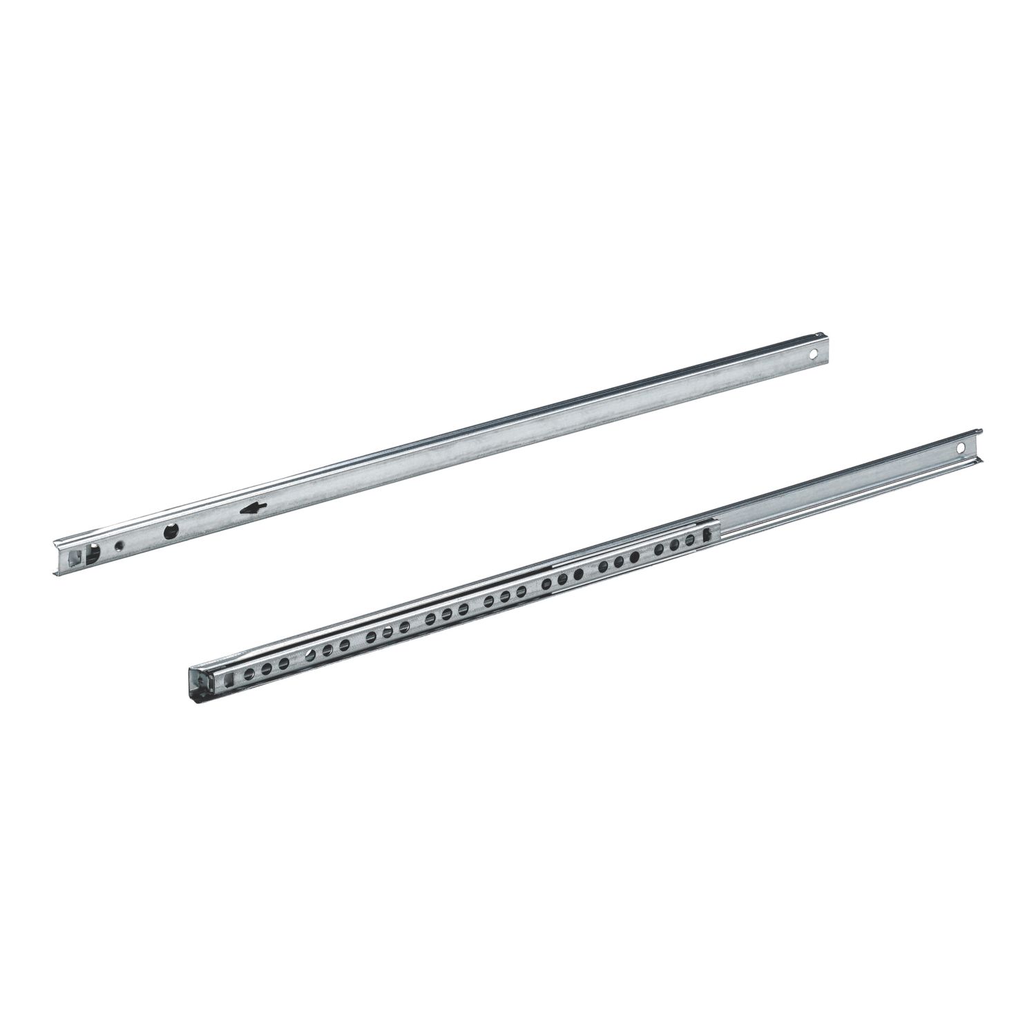 Essentials Steel Self-Closing Ball Bearing Drawer Runners 550mm 2 Pack (433VN)