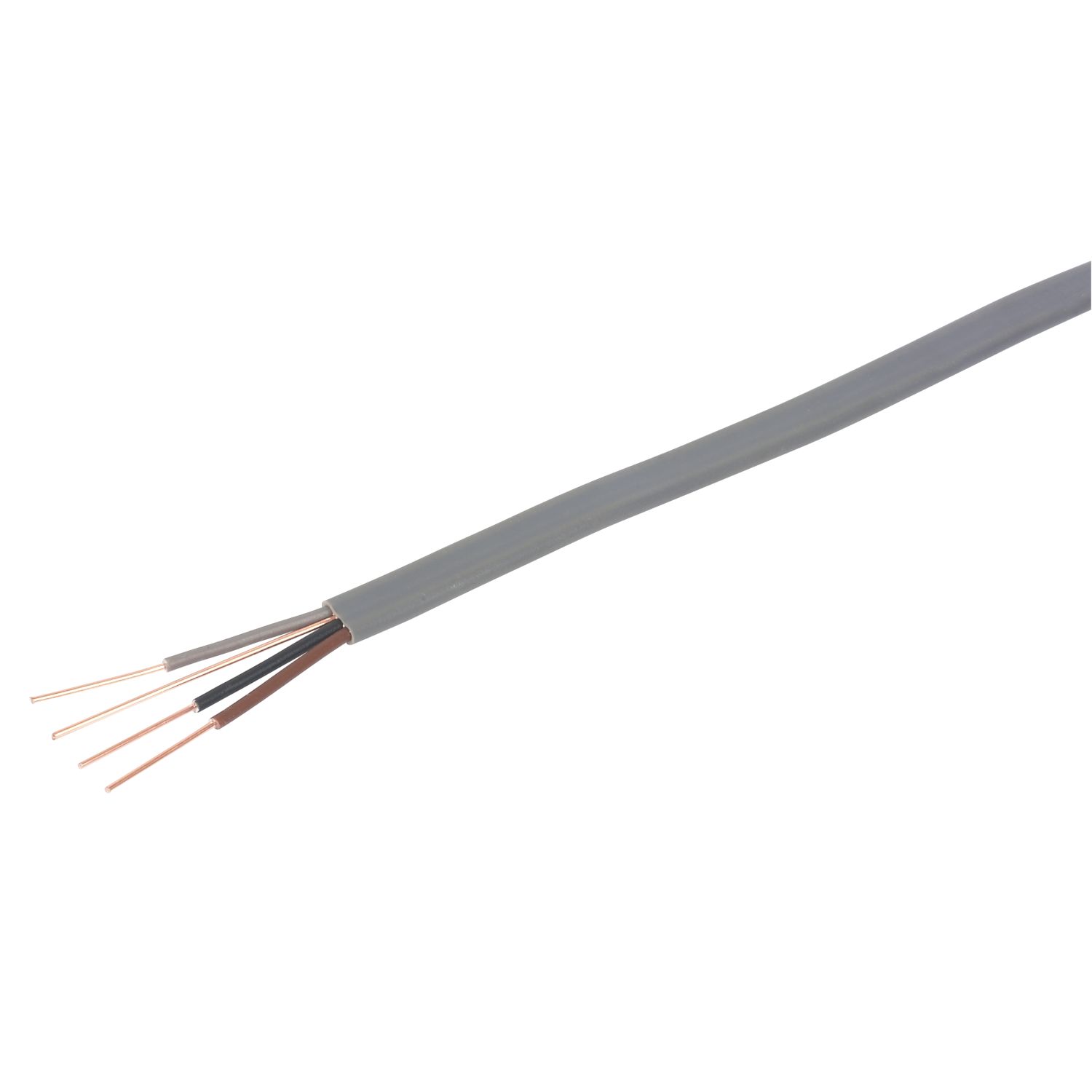 Prysmian 6243YH Grey 1mm² 3-Core & Earth Cable 10m Coil (43415)