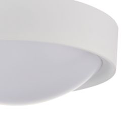 Circular Bathroom Ceiling Light Matt White