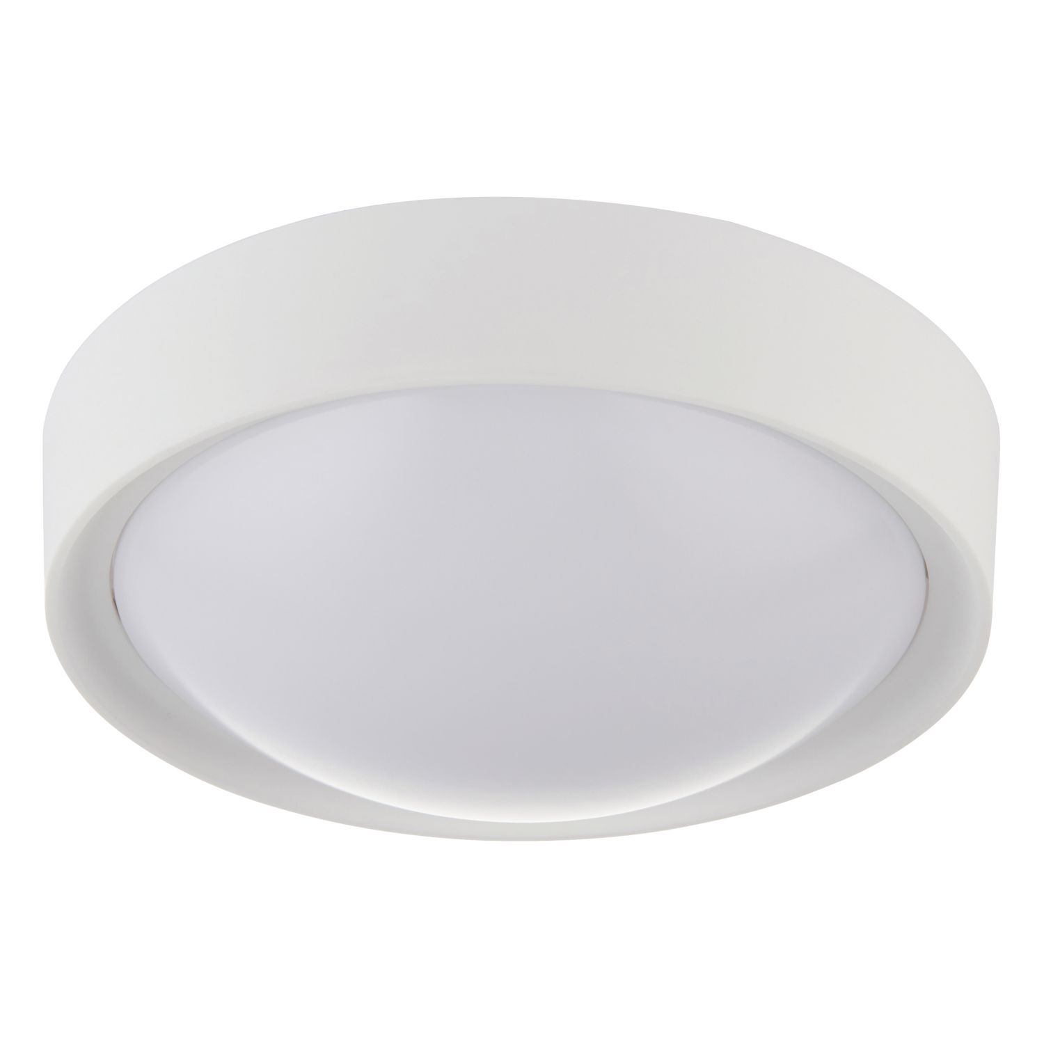 Circular Bathroom Ceiling Light Matt White (43441)