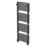 Flomasta U-Shape 1580mm x 500mm 3102BTU Black Vertical Designer Radiator