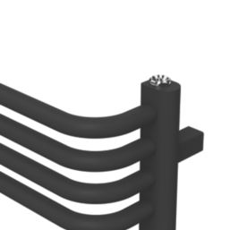 Flomasta U-Shape 1580mm x 500mm 3102BTU Black Vertical Designer Radiator