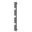 Flomasta U-Shape 1580mm x 500mm 3102BTU Black Vertical Designer Radiator