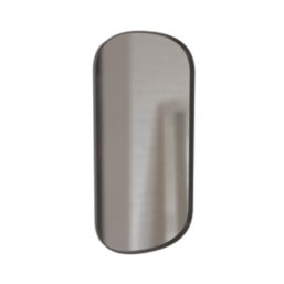 Miami Plain Bathroom Mirror Matt Black  400mm x 20mm x 800mm