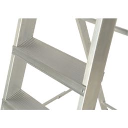 Werner Aluminium 2.32m 8 Step Platform Step Ladder