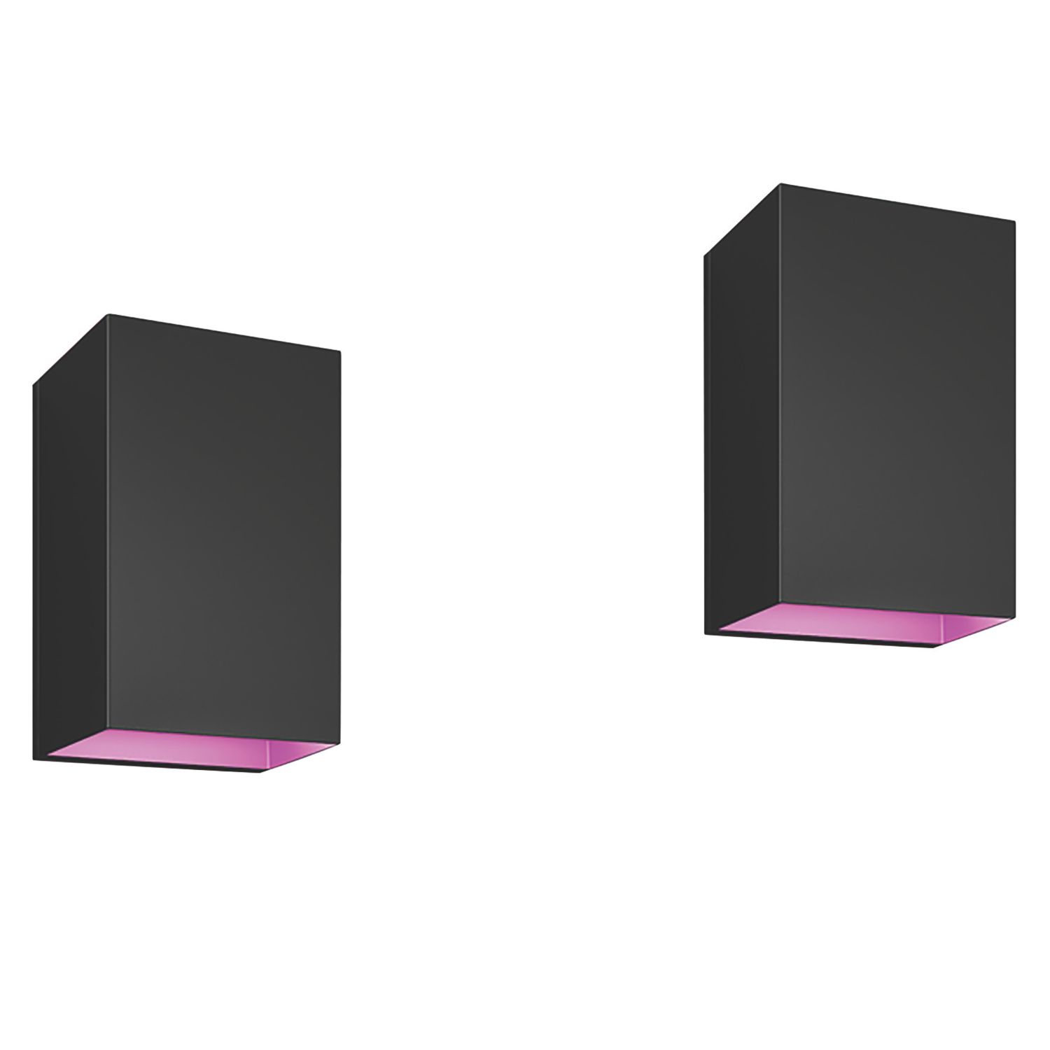 Philips Hue Resonate Outdoor LED Smart Up/Down Wall Lights Black 8W 1180lm 2 Pack (434JA)