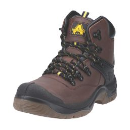 Amblers FS197 Size 9  Brown Waterproof Steel Toe Cap Safety Boots