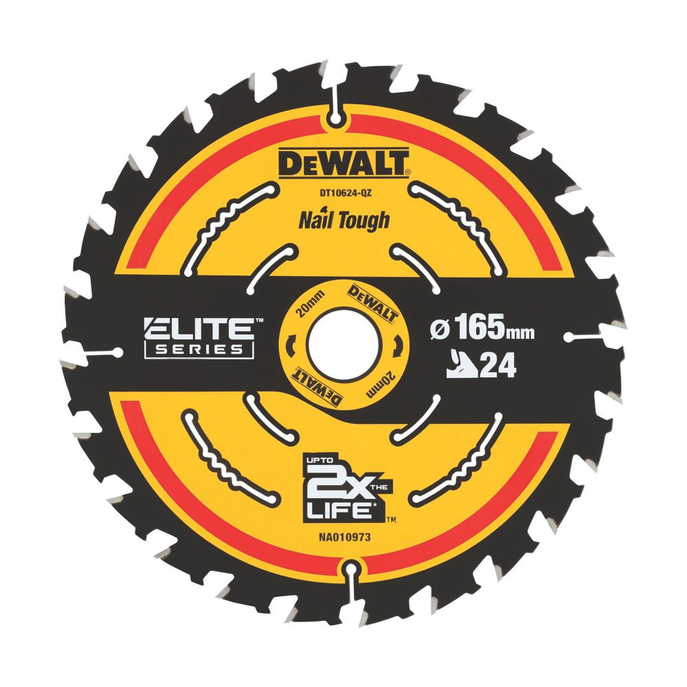 DeWalt Wood Extreme 2nd Fix Circular Saw Blade 165mm x 20mm 24T