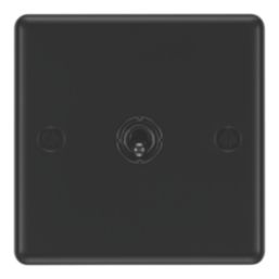 LAP  20A 16AX 1-Gang 2-Way Switch  Matt Black with Colour-Matched Inserts