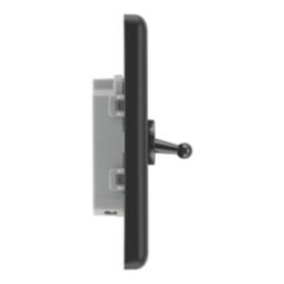 LAP  20A 16AX 1-Gang 2-Way Switch  Matt Black with Colour-Matched Inserts