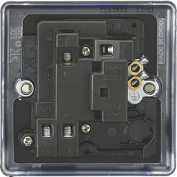 Knightsbridge  5A 63W 3-Outlet Type A & C USB Socket Matt Black with Black Inserts