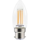 Sylvania ToLEDo Retro V5 CL 827 SL B22 Candle LED Light Bulb  470lm 4.5W