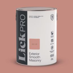 LickPro 5Ltr Smooth Red 03 Masonry Paint