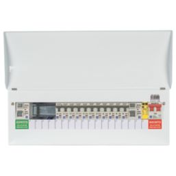 Lewden Pro 20-Module 18-Way Populated High Integrity Dual RCCB Consumer Unit with SPD