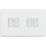 Knightsbridge  10AX 4-Gang 2-Way Light Switch  Matt White