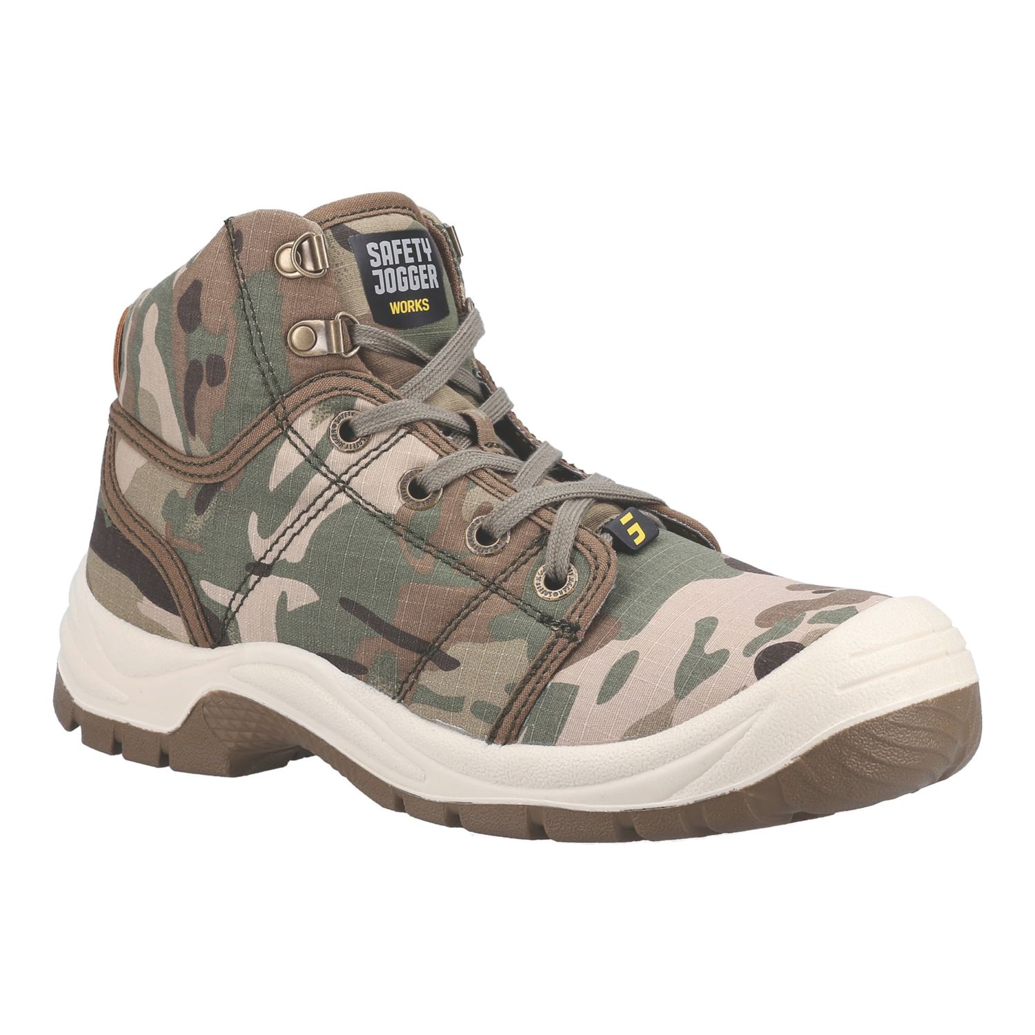 Safety Jogger Desert S1P Size 6 Green Steel Toe Cap Safety Boots (434XC)