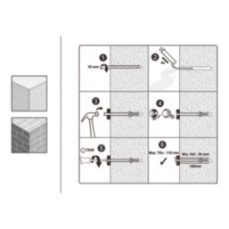 Easyfix  TX Short Expansion Frame Fixings 10mm x 160mm 40 Pack