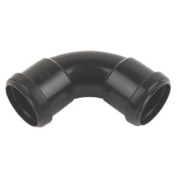 FloPlast Push-Fit Bend Black 92.5° 40mm
