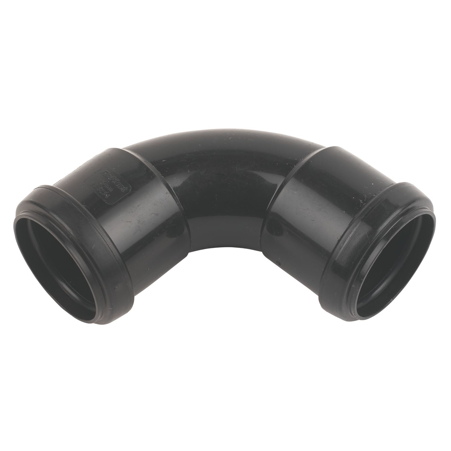 FloPlast Push-Fit Bend Black 92.5° 40mm (43512)
