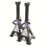 Hilka Pro-Craft 2 Tonne Ratchet Axle Stands 1 Pair