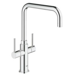 Grohe Ambi Dual-Lever Mono Mixer Kitchen Tap Chrome