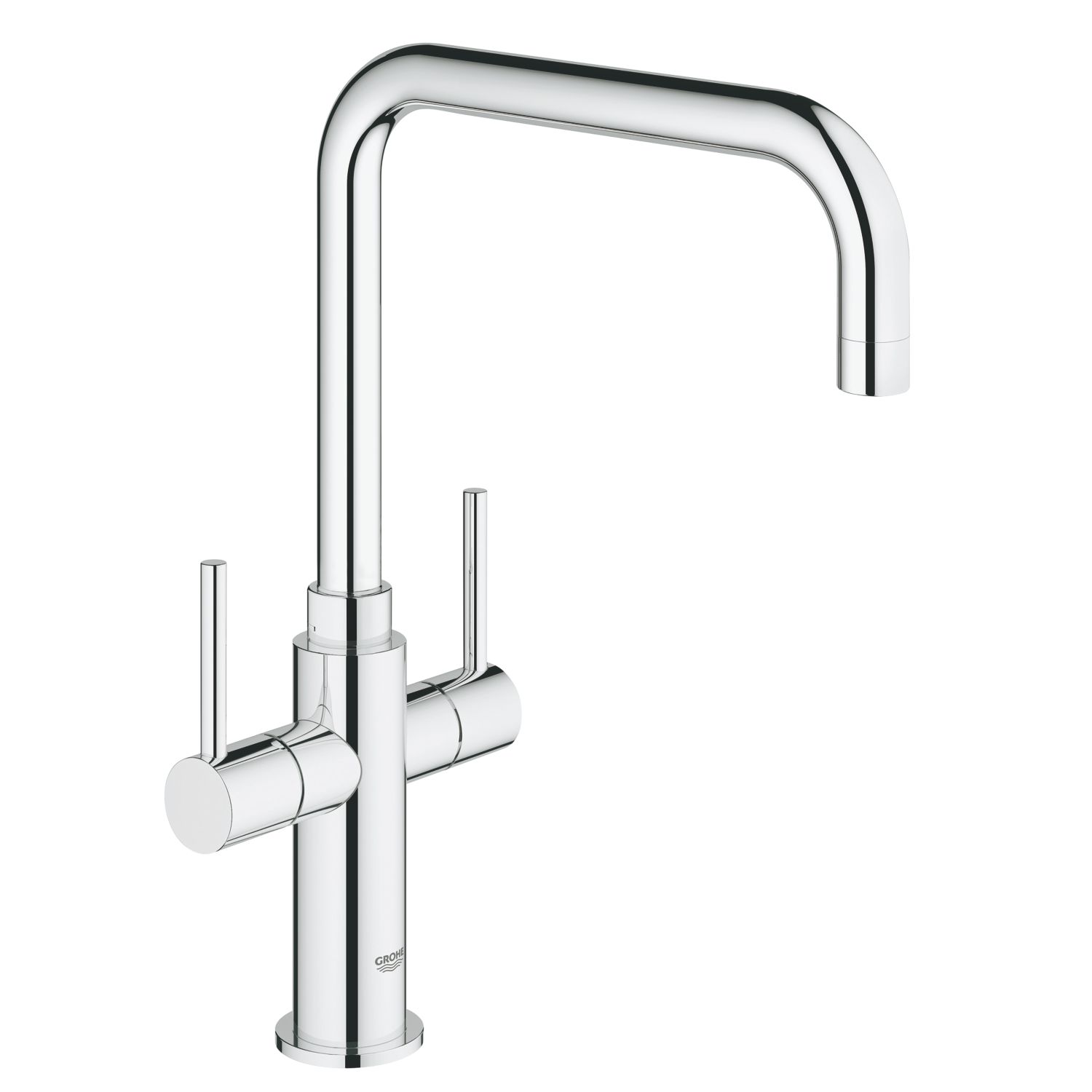 Grohe Ambi Dual-Lever Mono Mixer Kitchen Tap Chrome (4353T)