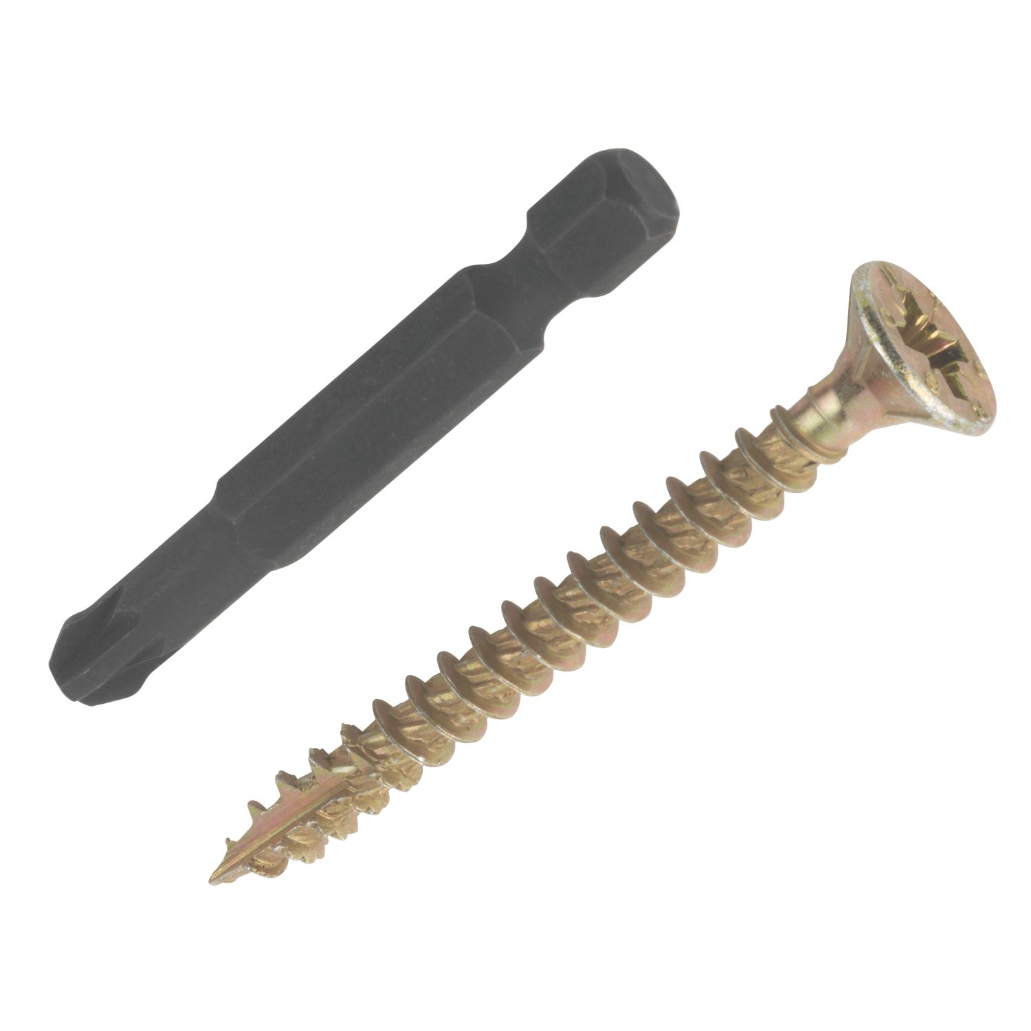 Turbo II PZ Double-Countersunk Thread Cutting Multipurpose Screws 5mm x 40mm 200 Pack (4355P)