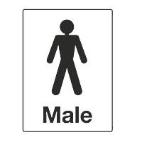 "Male" Toilet Sign 200 x 150mm