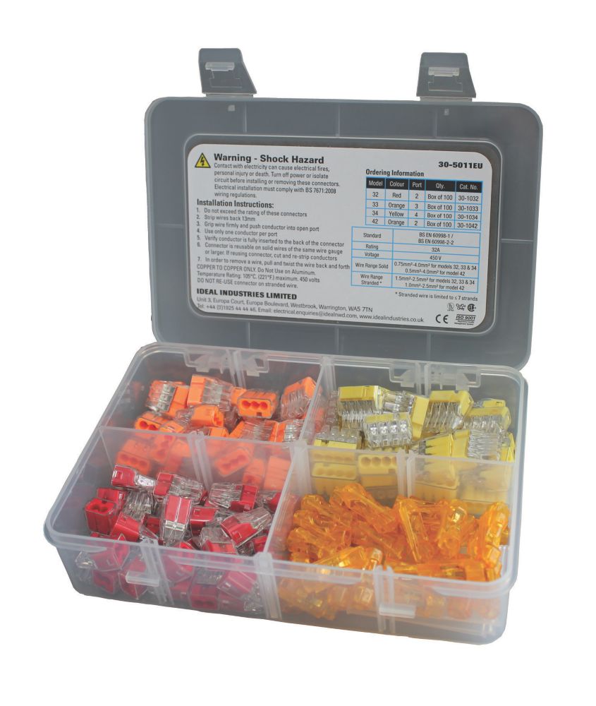 Ideal Connector Installer Kit 120 Pcs Screwfix