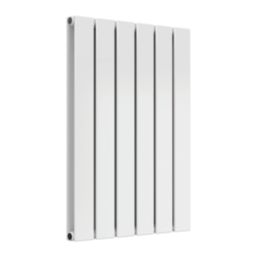 Reina Flat Double 600mm x 440mm 1539BTU White Vertical Designer Radiator