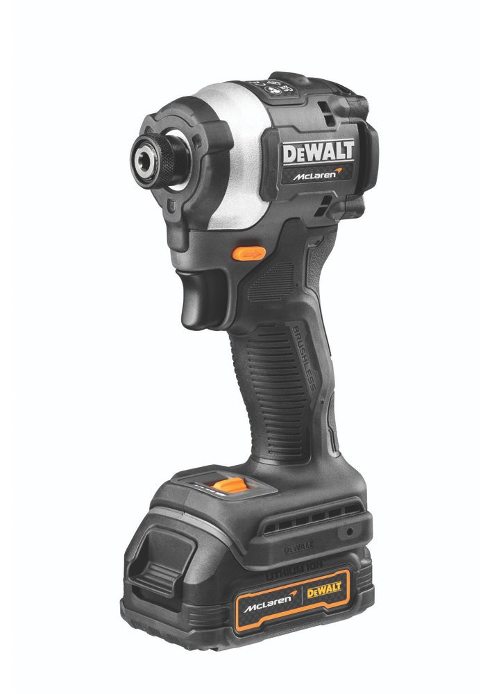 DeWalt McLaren F1 Team DCF85ME2GT-GB 18V 2 x 1.7Ah Li-Ion PowerStack  Brushless Cordless Impact Driver - Screwfix