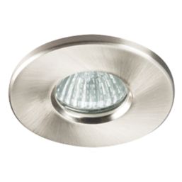 Knightsbridge  Fixed  IP65 GU10 Recessed Downlight Brushed Chrome