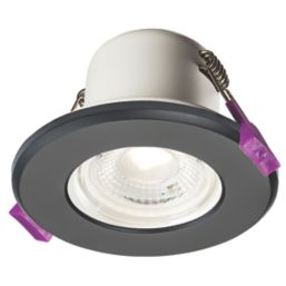 Knightsbridge CFR Fixed  Fire Rated LED Downlight Matt Black 5W 570lm