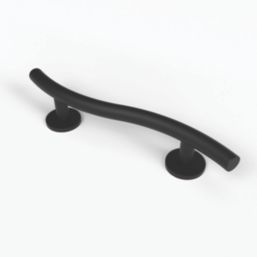Nymas NymaSTYLE Curved Household Luxury Grab Rail Matt Black 480mm