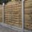Forest Dome Double-Slatted Curved Top Fence Panels Natural Timber 6' x 6' Pack of 5