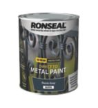 Ronseal 10-Year Exterior Wood Paint Satin Black 750ml - Screwfix