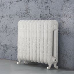 Arroll 597mm x 684mm 2590BTU White Cast Iron 2 Column Radiator