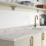 Wilsonart Matt Grey & White Marble Effect Laminate Upstand 3000mm x 100mm x 20mm