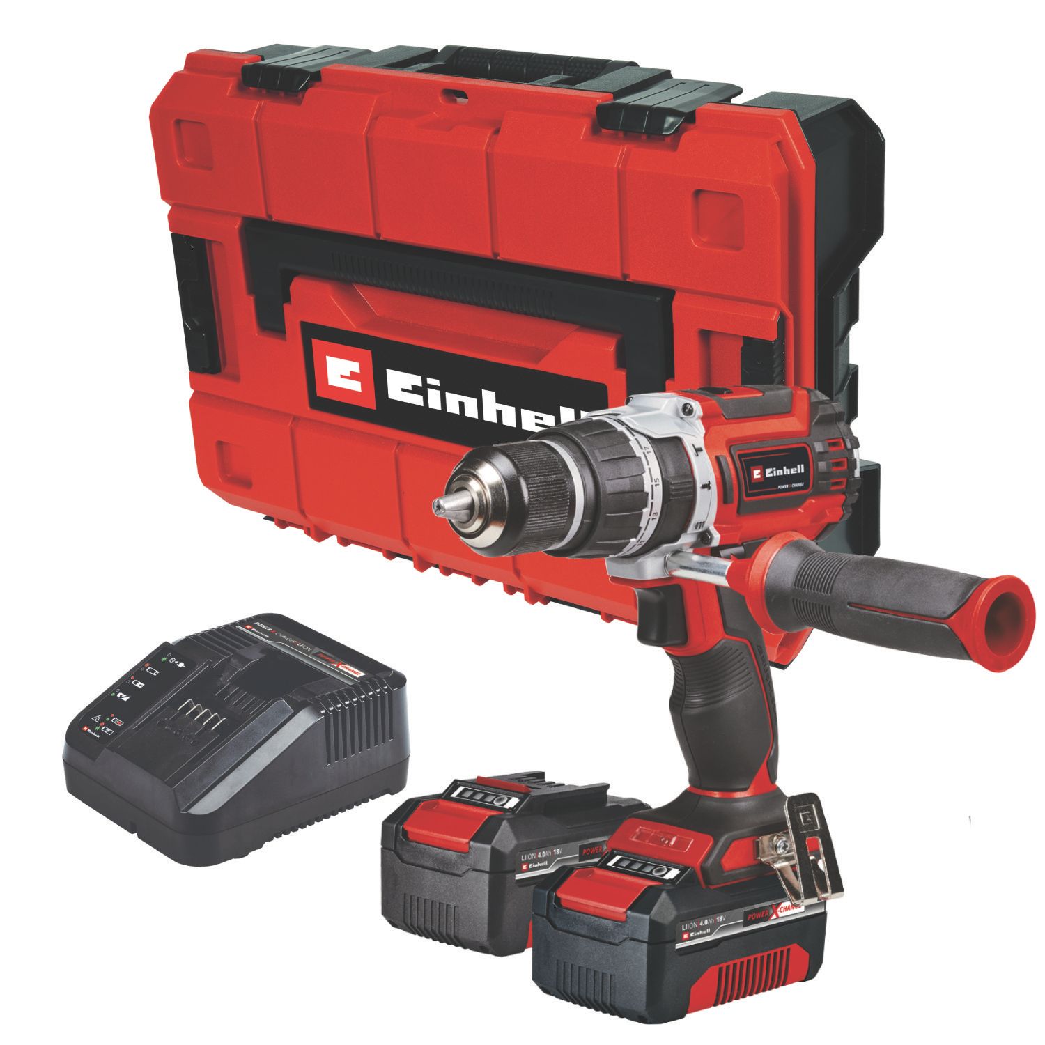Einhell Professional TP-CD 18/60 Li-i BL 18V 2 x 4.0Ah Li-Ion Power X-Change Brushless Cordless Combi Drill (435TH)