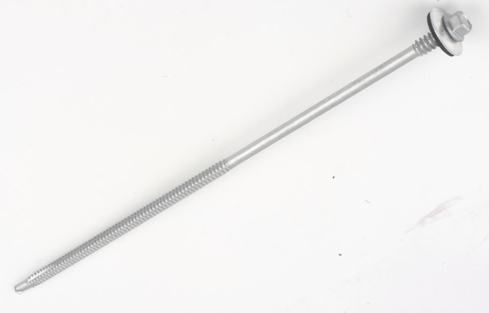 Rawlplug  Flange Self-Drilling Screws 6.3mm x 200mm 100 Pack