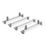 Van Guard VG309-4SWB Ford Transit Connect 2014 - 2024 ULTI Van Roof Bars 1400mm
