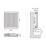 Flomasta 700mm x 700mm 2590BTU White Type 11 Convector Radiator